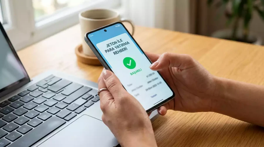 Jeton e-cuzdan uygulamasiyla bahis sitesine para yatirma adimlarini gosteren rehber