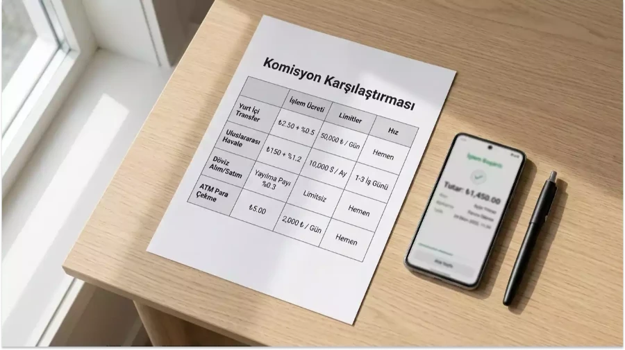 Jeton komisyon oranları bahis para yatırma ve çekme ücretleri tablosu
